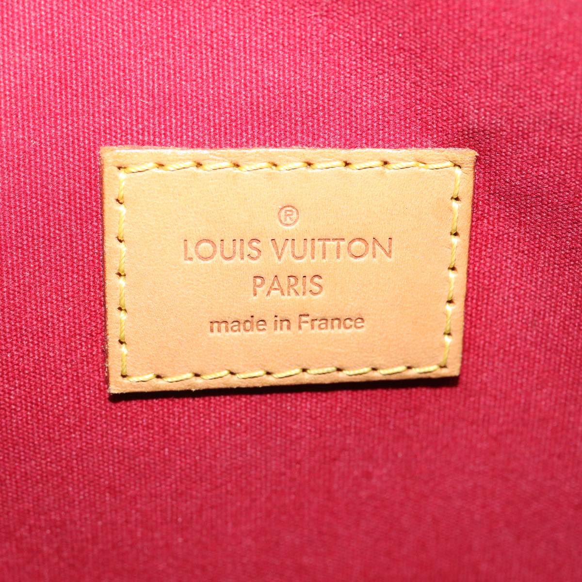 LOUIS VUITTON Vernis AlmaGM Hand Bag Pomme D'amour M91678 LV Auth yk4363