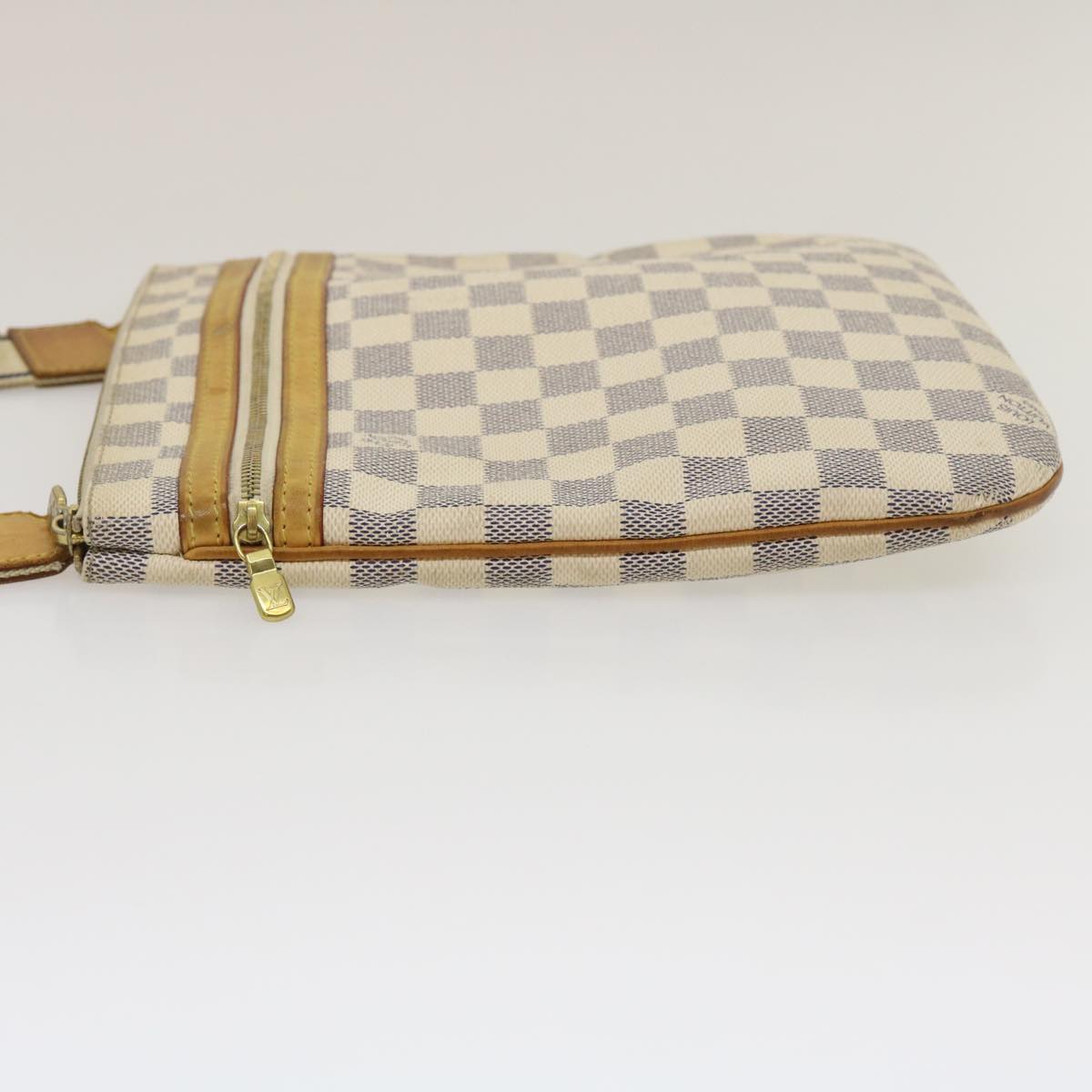 LOUIS VUITTON Damier Azur Pochette Bosphore Shoulder Bag N51112 LV Auth yk4398