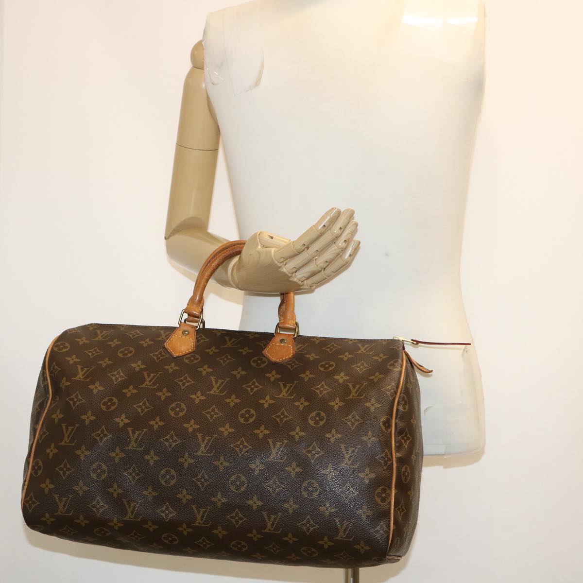 LOUIS VUITTON Monogram Speedy 40 Hand Bag M41522 LV Auth yk4478