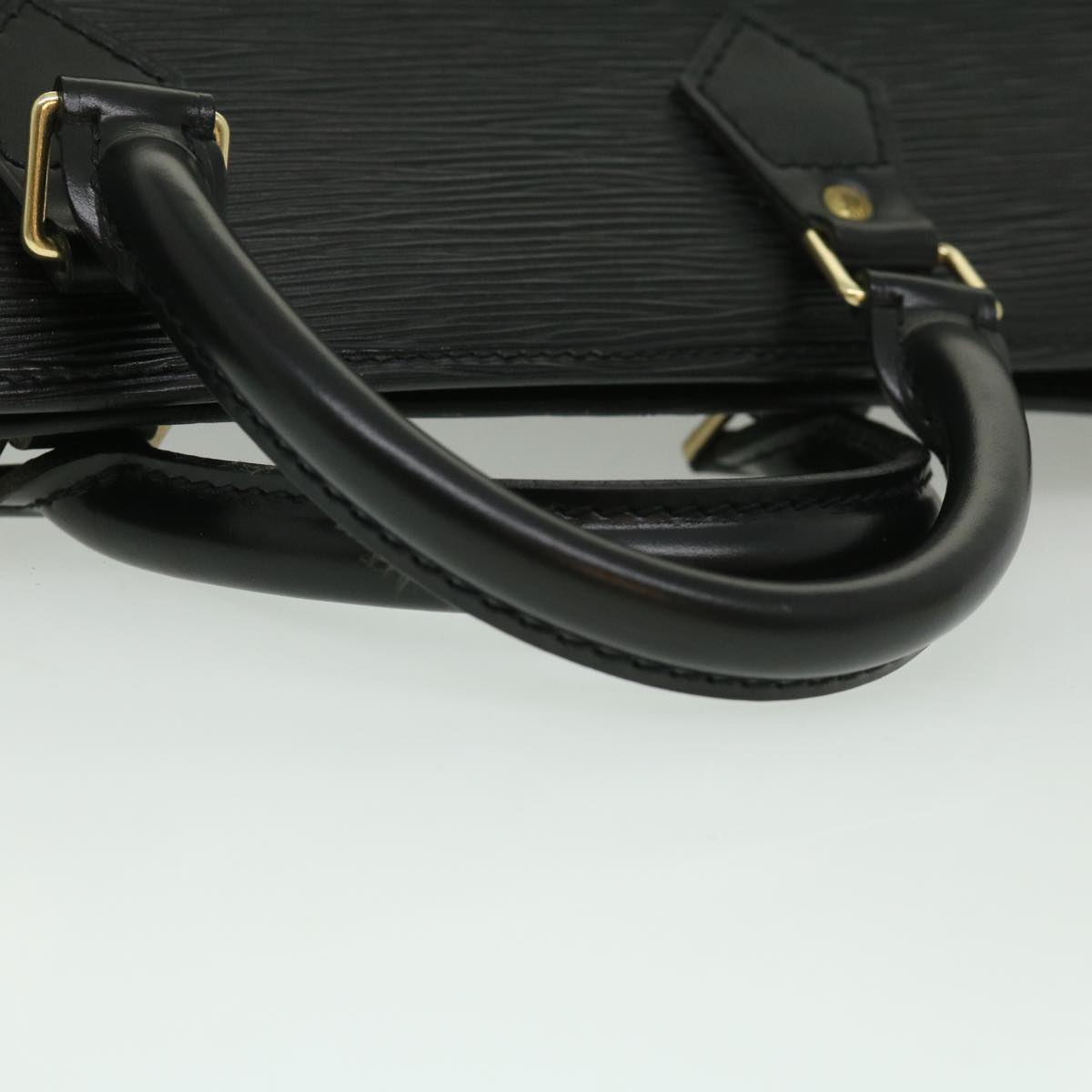 LOUIS VUITTON Epi Sac Triangle Hand Bag Black M52092 LV Auth yk4549