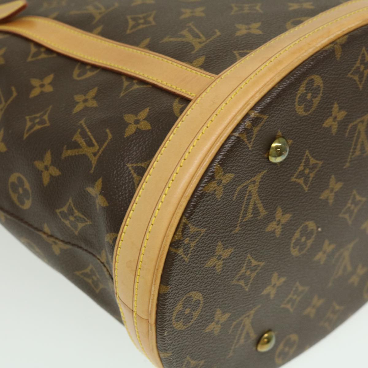 LOUIS VUITTON Monogram Bucket GM Shoulder Bag M42236 LV Auth yk4637