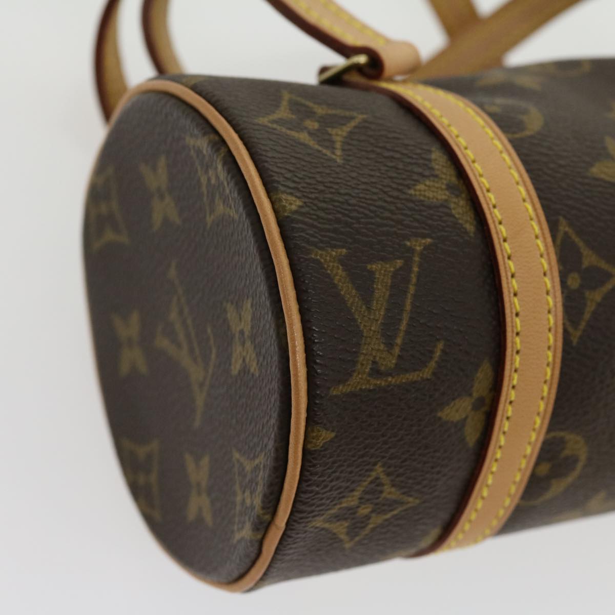 LOUIS VUITTON Monogram Papillon 19 Hand Bag M51389 LV Auth yk4702A