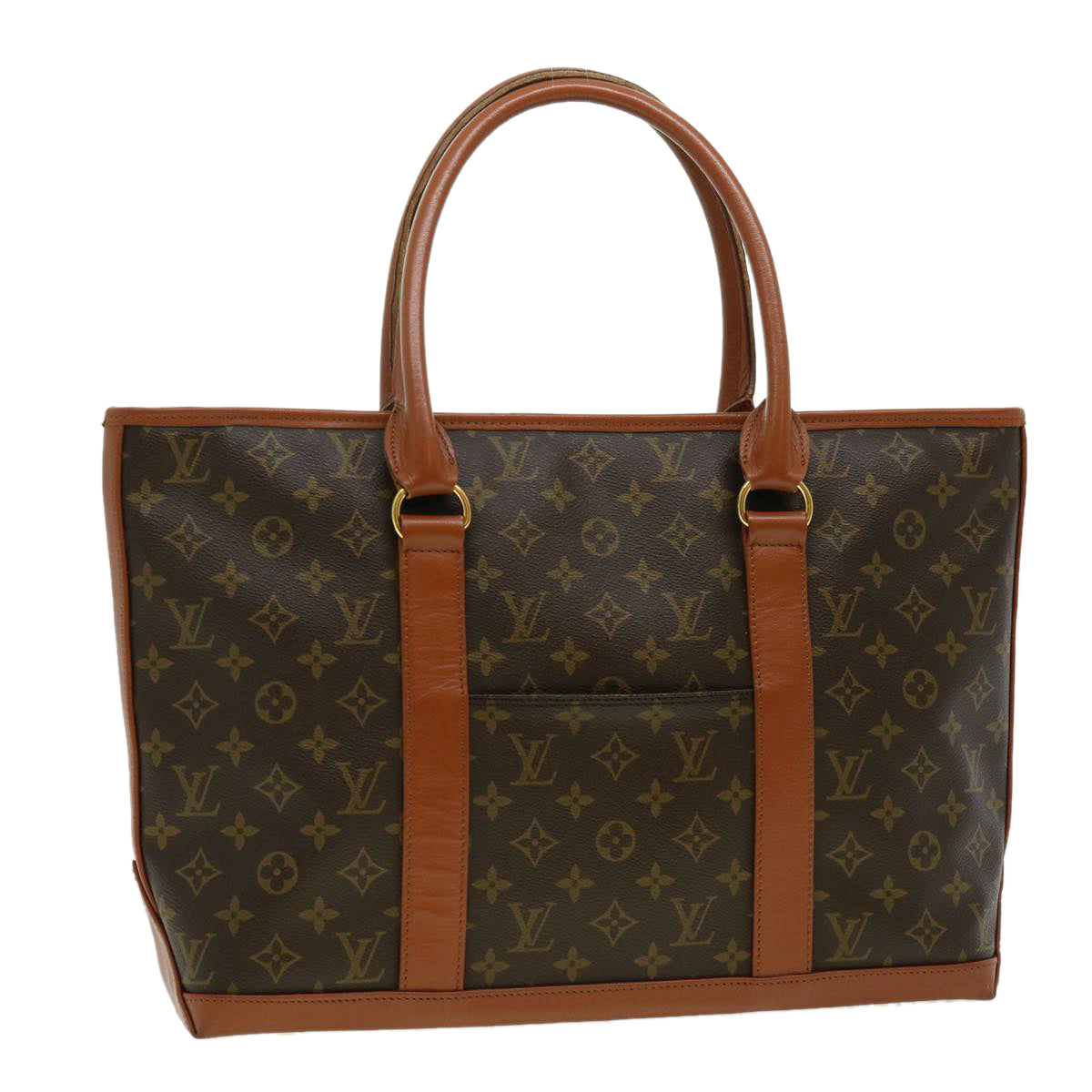 LOUIS VUITTON Monogram Sac Weekend PM Tote Bag M42425 LV Auth yk4709