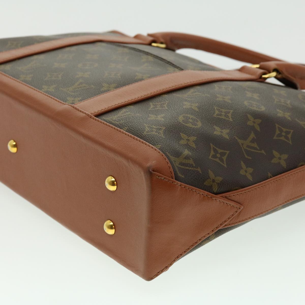 LOUIS VUITTON Monogram Sac Weekend PM Tote Bag M42425 LV Auth yk4709