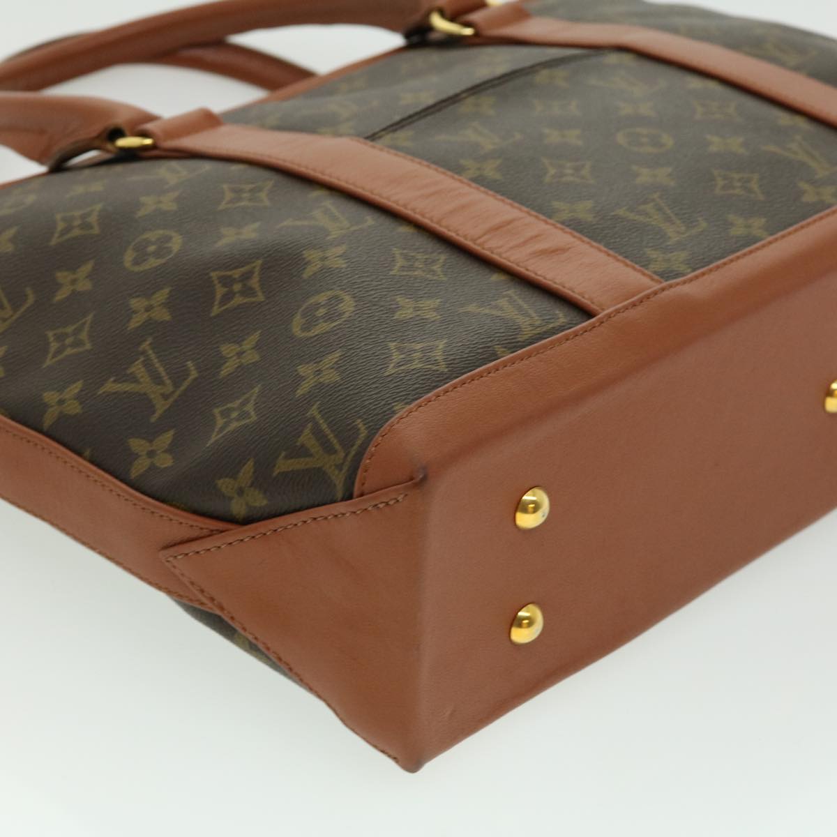 LOUIS VUITTON Monogram Sac Weekend PM Tote Bag M42425 LV Auth yk4709