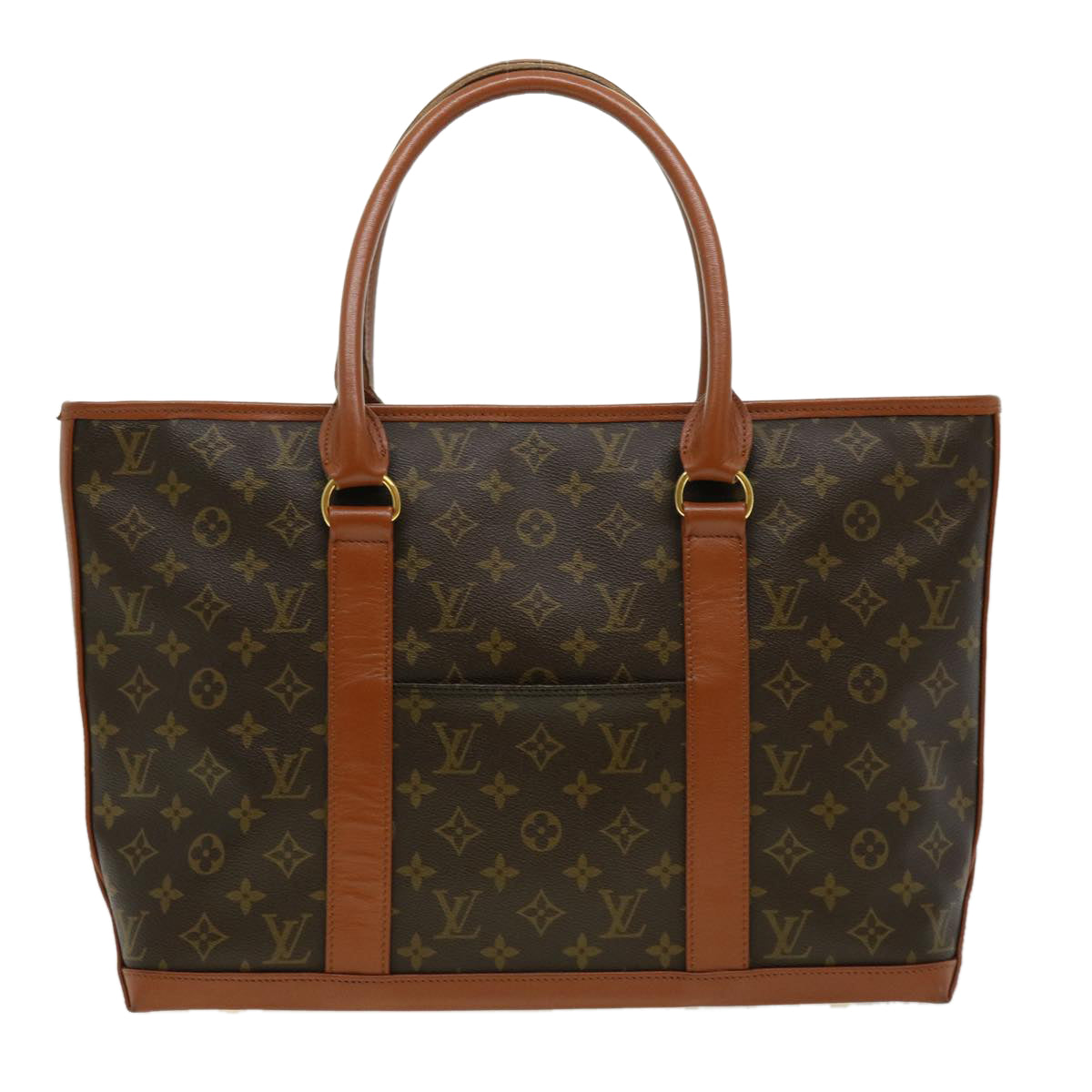 LOUIS VUITTON Monogram Sac Weekend PM Tote Bag M42425 LV Auth yk4709