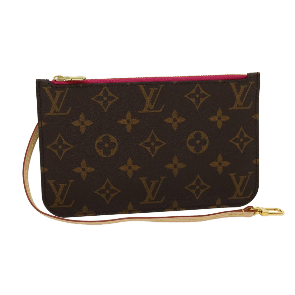 LOUIS VUITTON Monogram Neverfull PM Pouch LV Auth yk4845