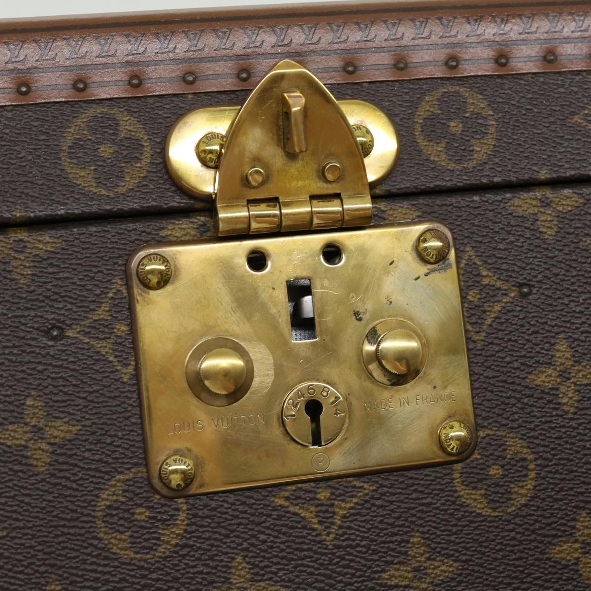 LOUIS VUITTON Monogram Boite Buteil Hand Bag Vanity Vintage M21822 Auth yk4888