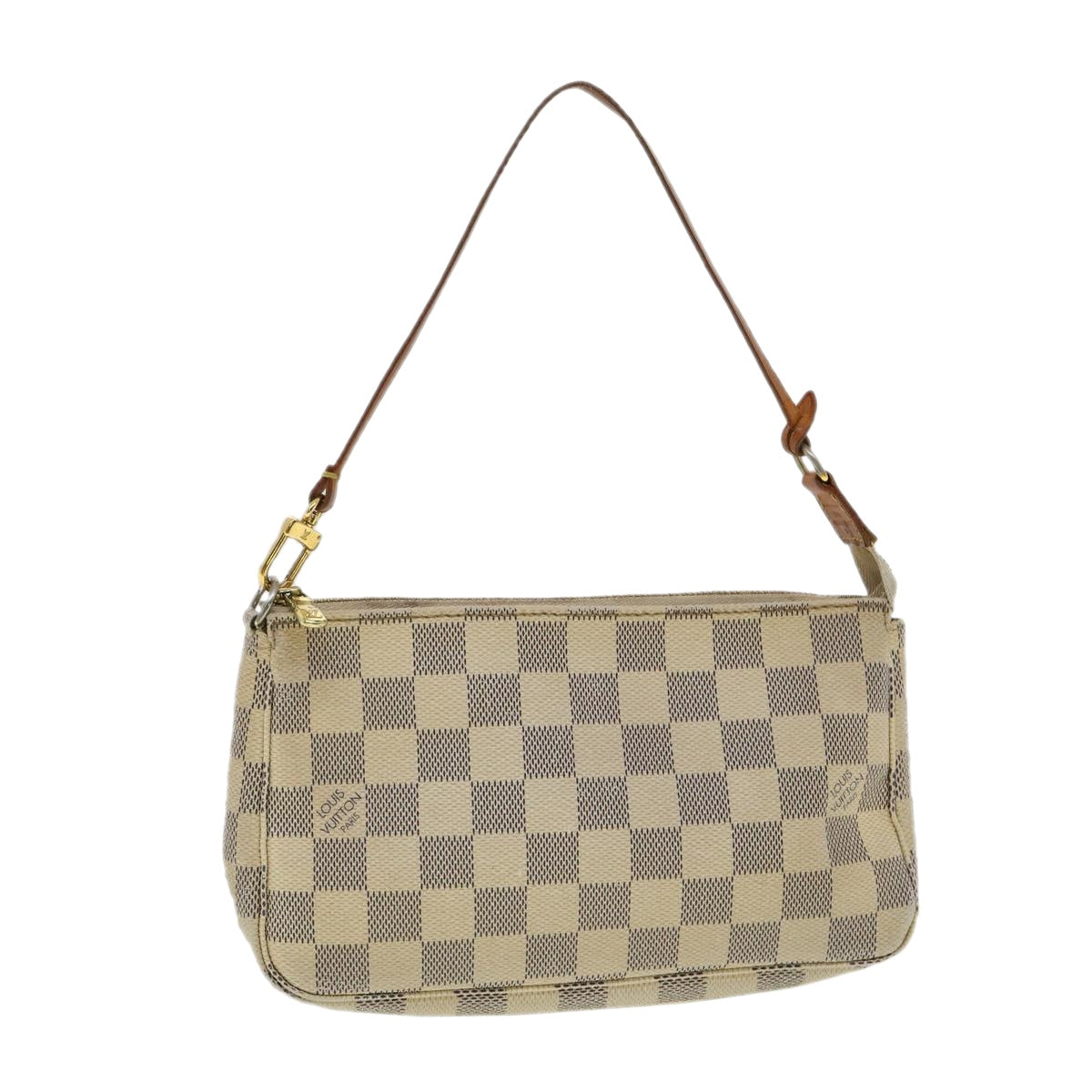 LOUIS VUITTON Damier Azur Pochette Accessoires Pouch N51986 LV Auth yk4973