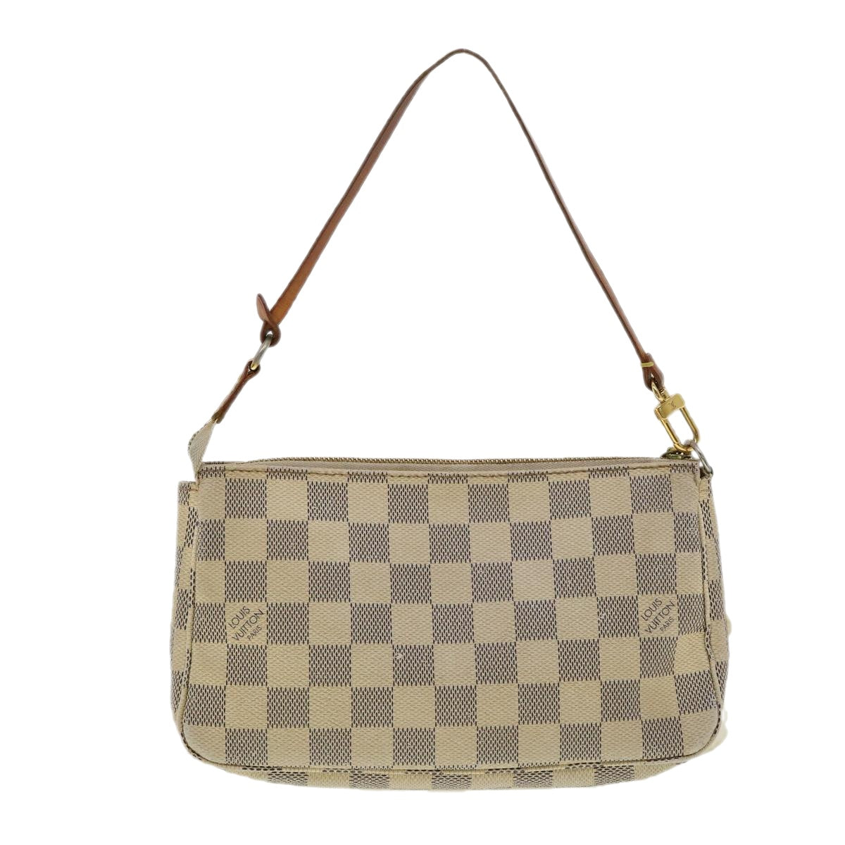 LOUIS VUITTON Damier Azur Pochette Accessoires Pouch N51986 LV Auth yk4973