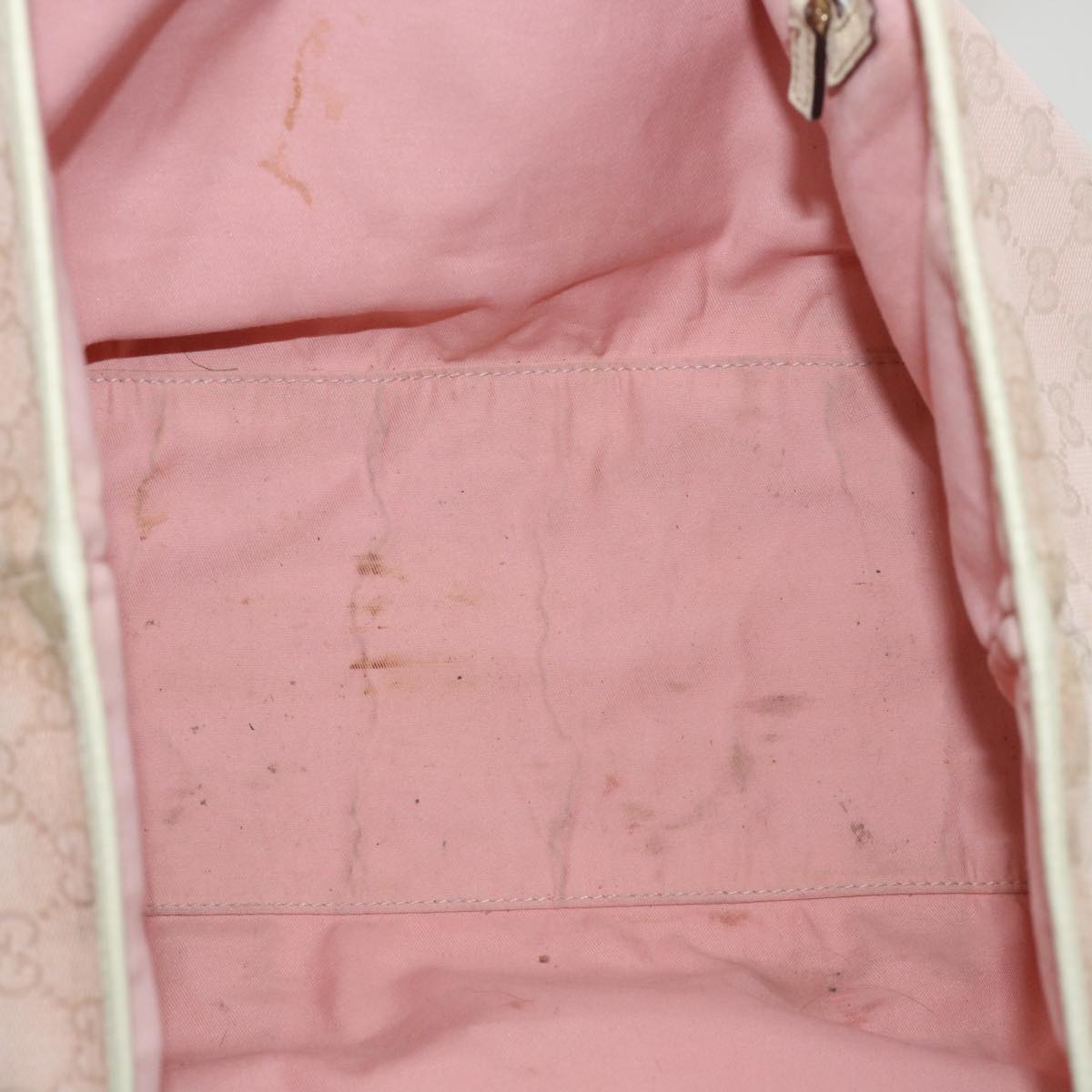 GUCCI GG Canvas Sherry Line Shoulder Bag 2Set Pink Beige Auth yk5006