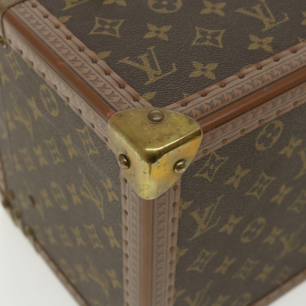 LOUIS VUITTON Monogram Boite Buteil Hand Bag Vanity Vintage M21822 Auth yk5026