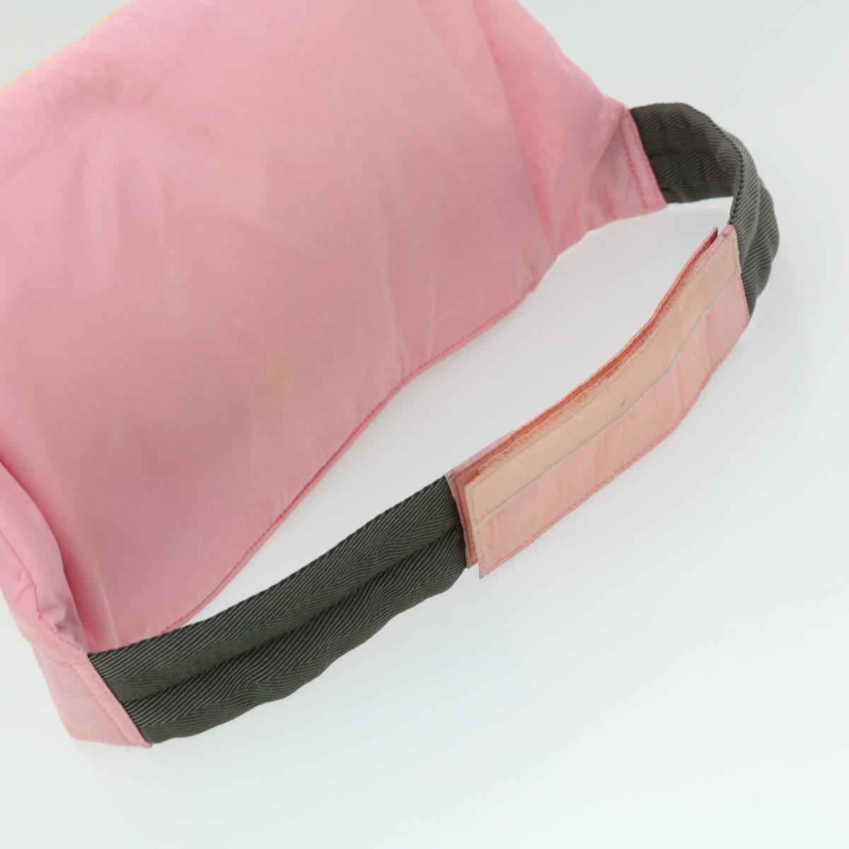 PRADA PRADA Sports Waist Bag Nylon Pink Auth yk5050