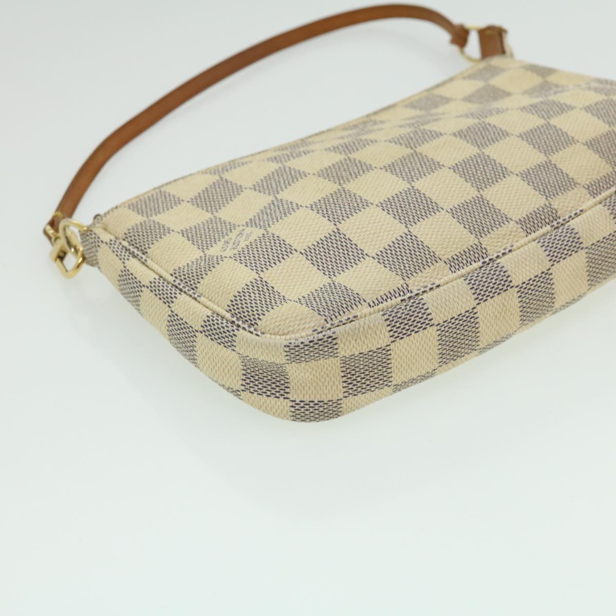 LOUIS VUITTON Damier Azur Pochette Accessoires Pouch N51986 LV Auth yk5062