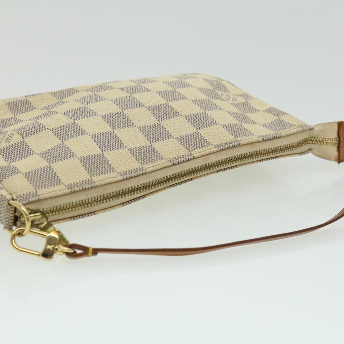 LOUIS VUITTON Damier Azur Pochette Accessoires Pouch N51986 LV Auth yk5062