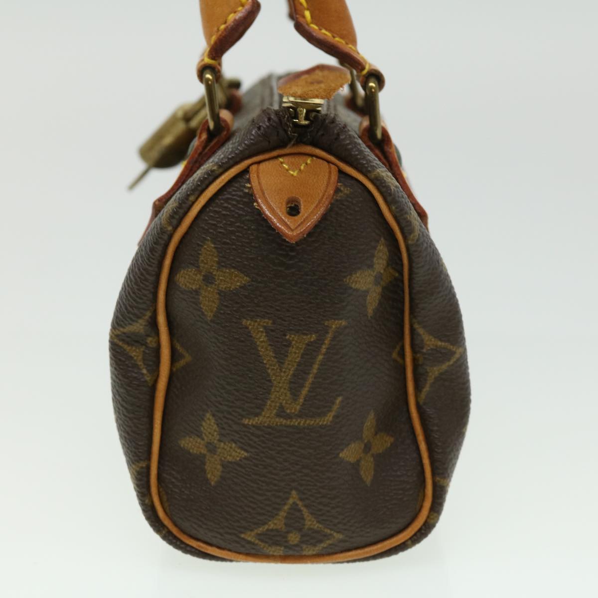 LOUIS VUITTON Monogram Mini Speedy Hand Bag M41534 LV Auth yk5134