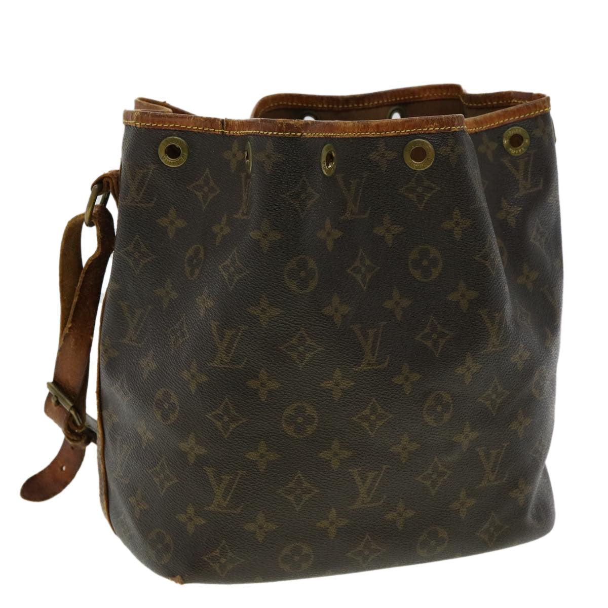 LOUIS VUITTON Monogram Petit Noe Shoulder Bag M42226 LV Auth yk5200B