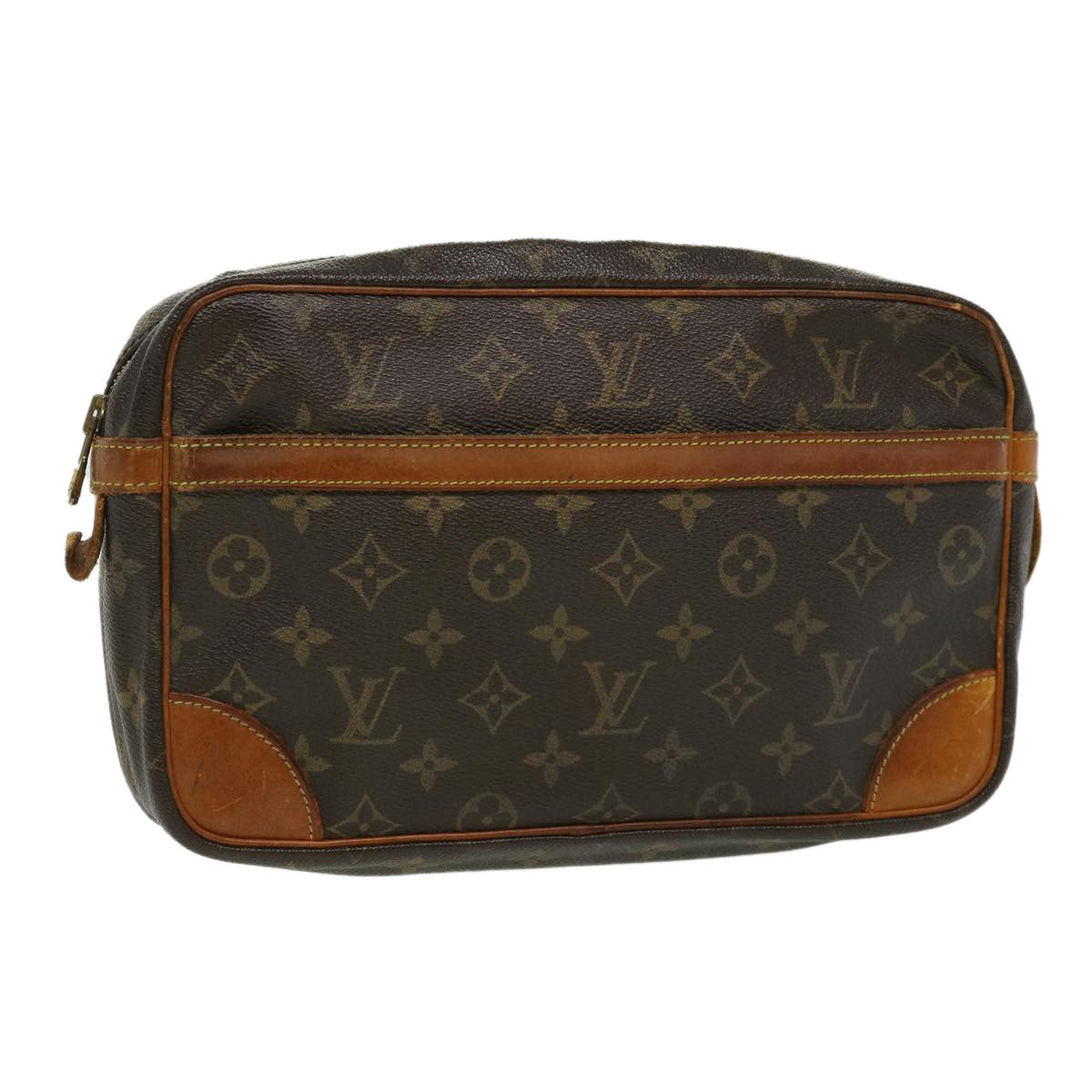 LOUIS VUITTON Monogram Compiegne 28 Clutch Bag M51845 LV Auth yk5209B