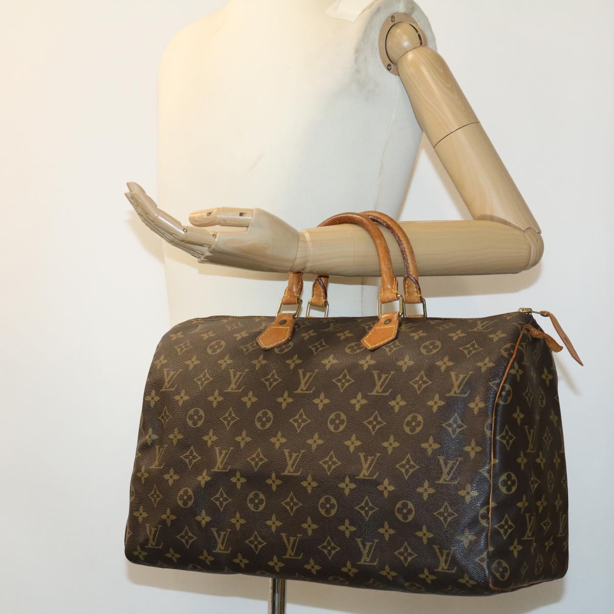 LOUIS VUITTON Monogram Speedy 40 Hand Bag M41522 LV Auth yk5243B