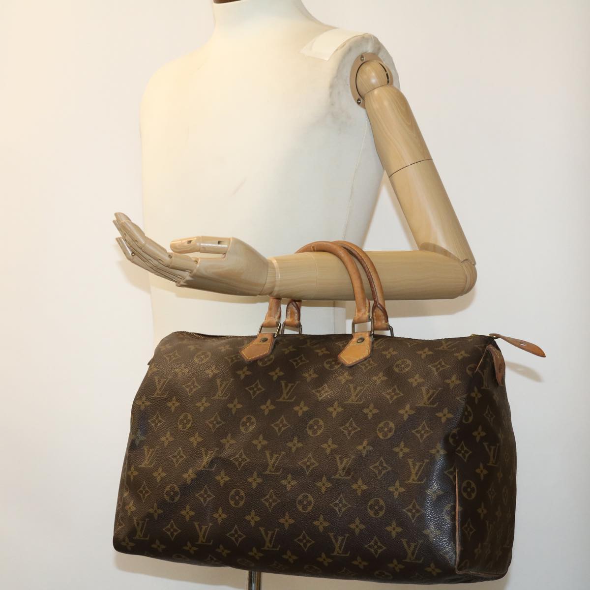 LOUIS VUITTON Monogram Speedy 40 Hand Bag M41522 LV Auth yk5307B