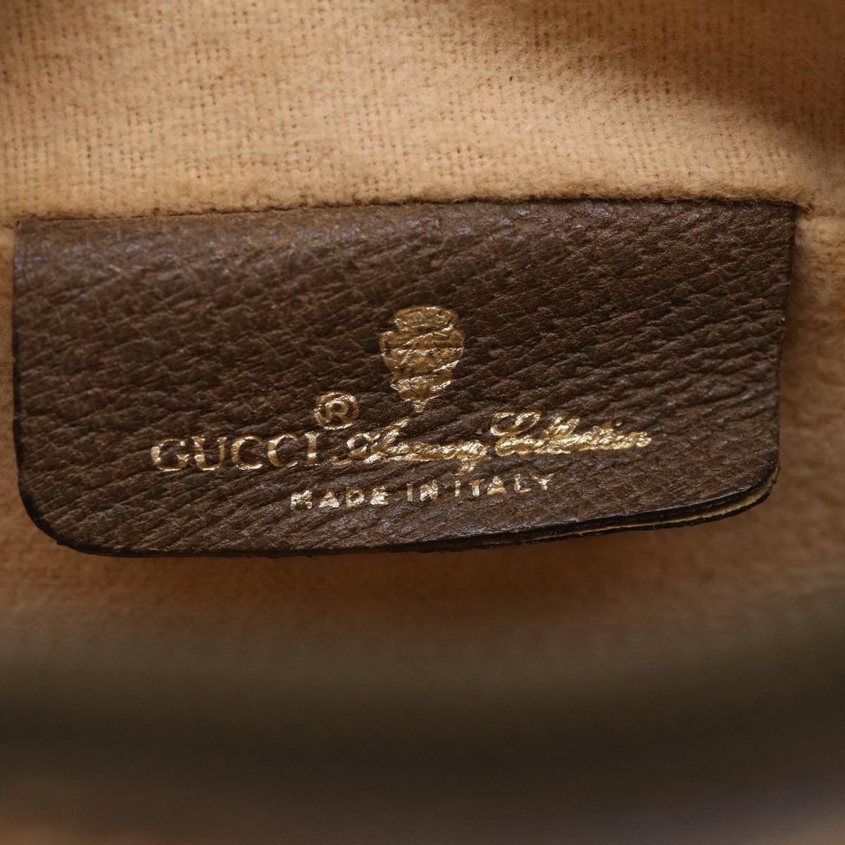 GUCCI GG Canvas Web Sherry Line Shoulder Bag Beige Red Green Auth yk5362