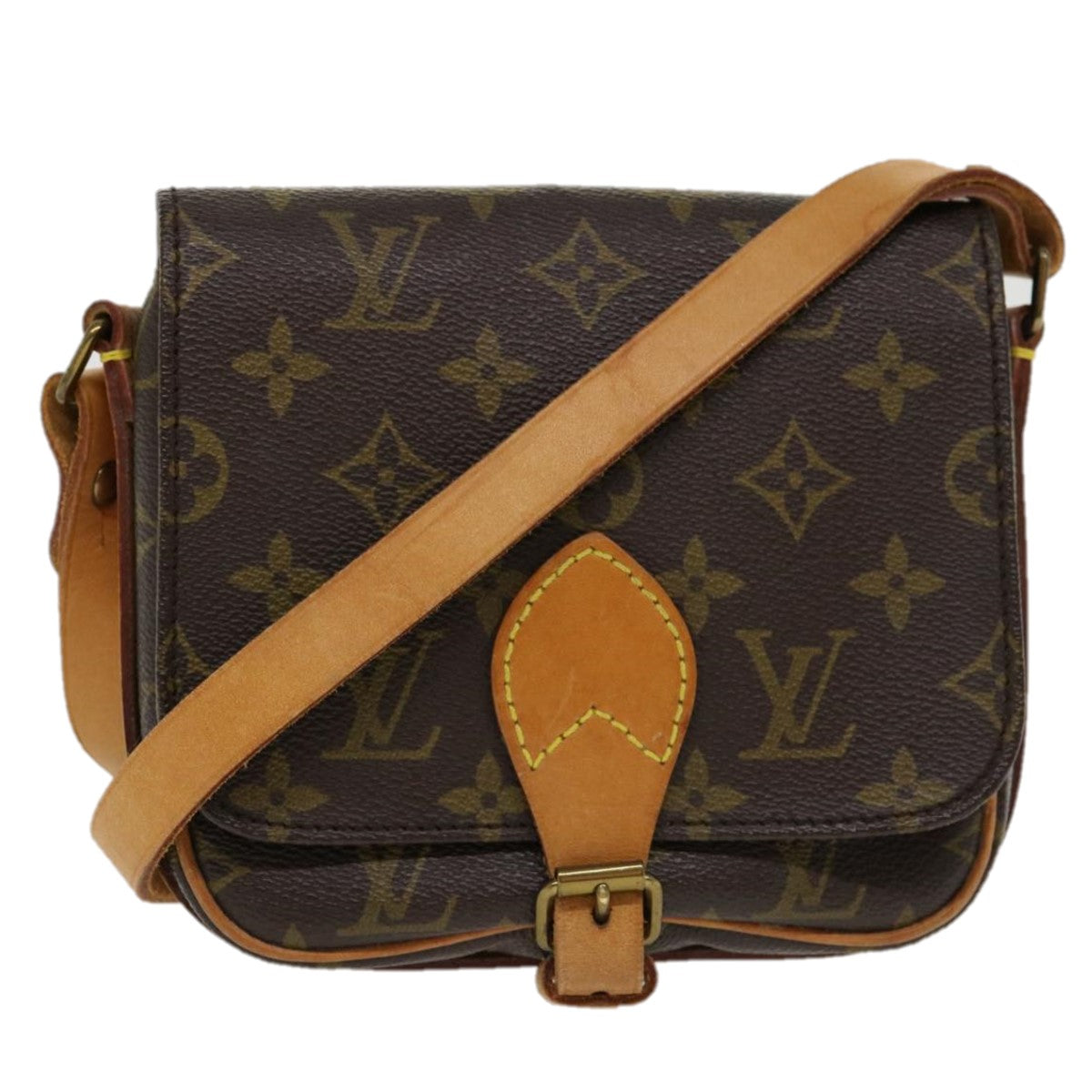 LOUIS VUITTON Monogram Cartouchiere PM Shoulder Bag M51254 LV Auth yk5449