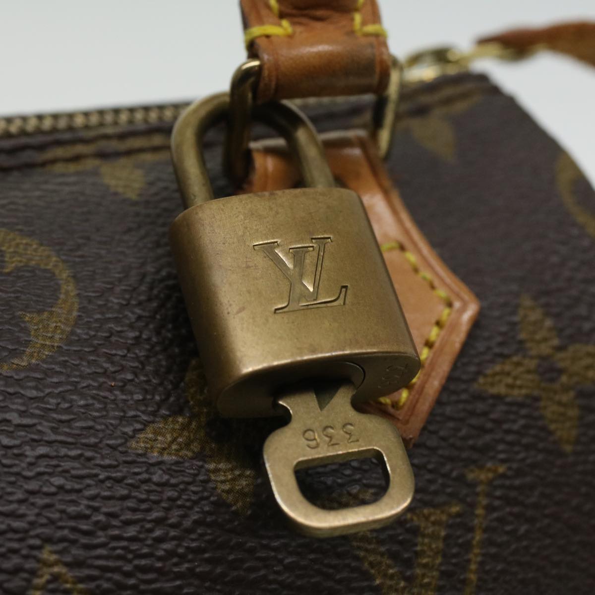 LOUIS VUITTON Monogram Mini Speedy Hand Bag M41534 LV Auth yk5468