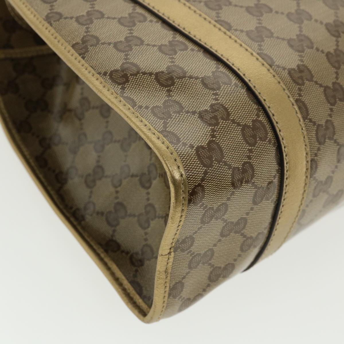 GUCCI GG Canvas Jackie Shoulder Bag Brown Auth yk5536