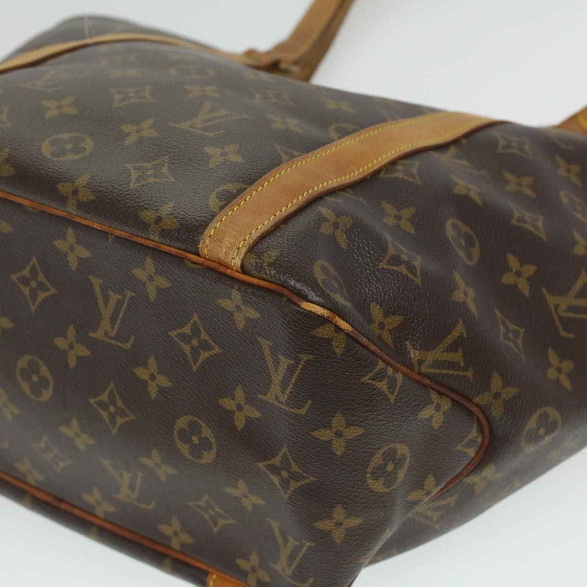 LOUIS VUITTON Monogram Sac Shopping Tote Bag M51108 LV Auth yk5667