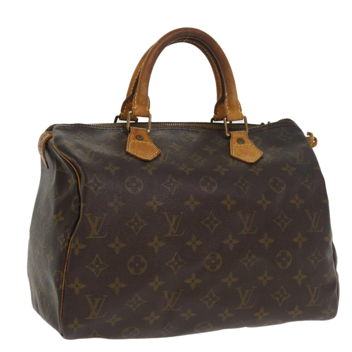 LOUIS VUITTON Monogram Speedy 30 Hand Bag M41526 LV Auth yk5686