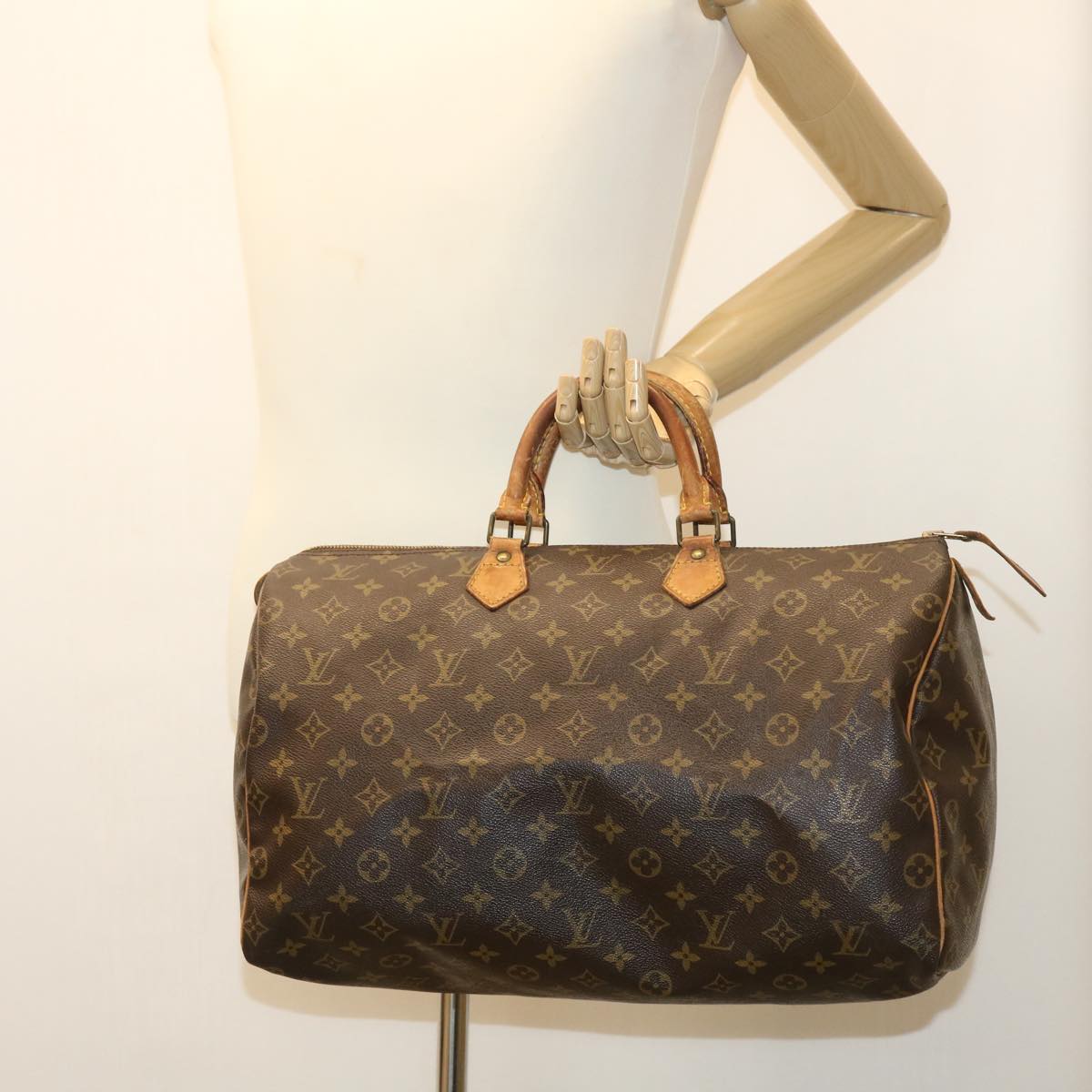 LOUIS VUITTON Monogram Speedy 40 Hand Bag M41522 LV Auth yk5695