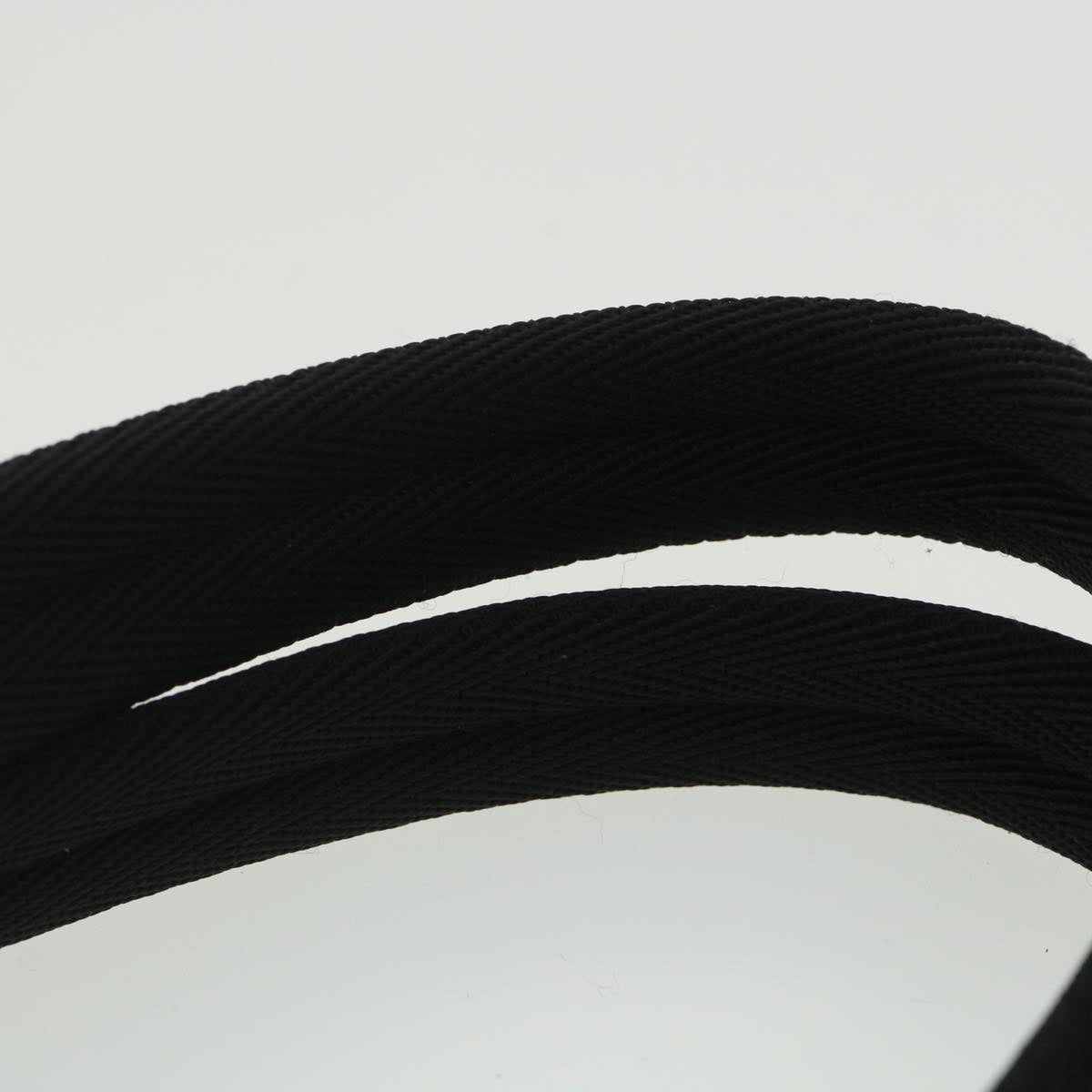 PRADA Semi-Shoulder Shoulder Bag Nylon Black BR0140 Auth yk5703