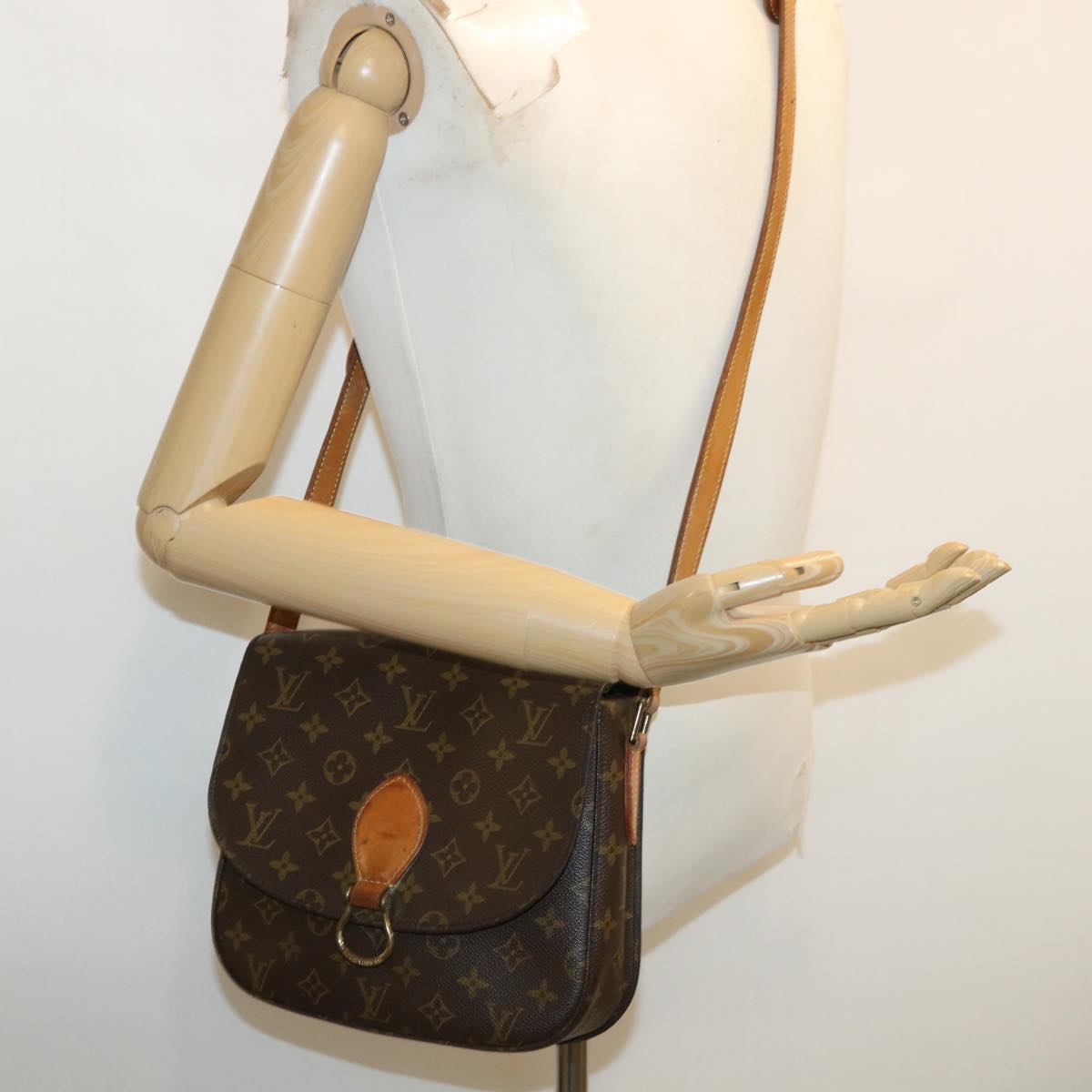 LOUIS VUITTON Monogram Saint Cloud GM Shoulder Bag M51242 LV Auth yk5762