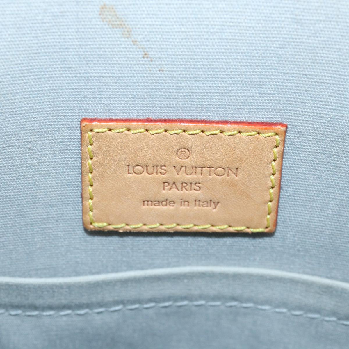 LOUIS VUITTON Monogram Miroir Sac Plat Hand Bag Silver M45884 LV Auth yk5783