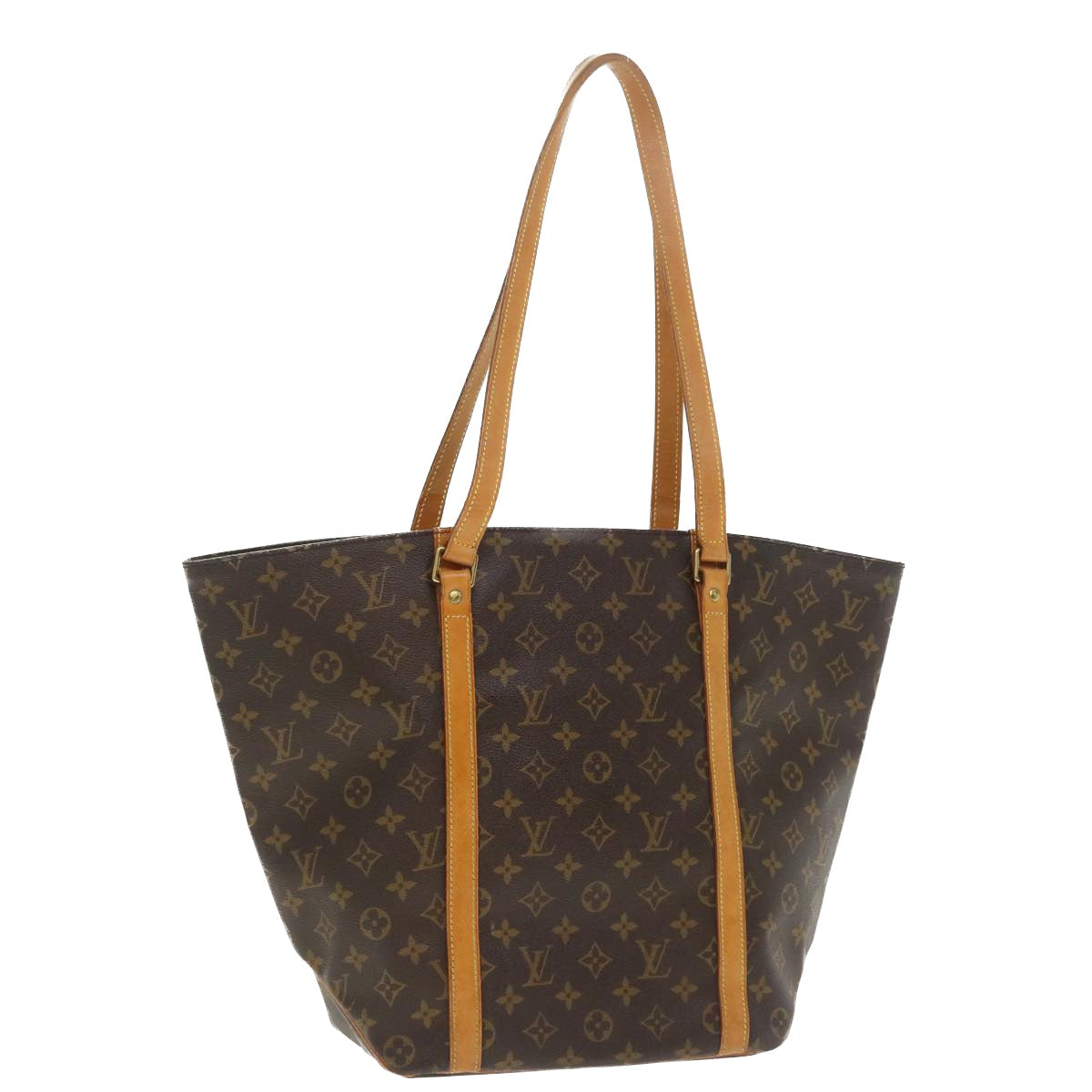 LOUIS VUITTON Monogram Sac Shopping Tote Bag M51108 LV Auth yk5795