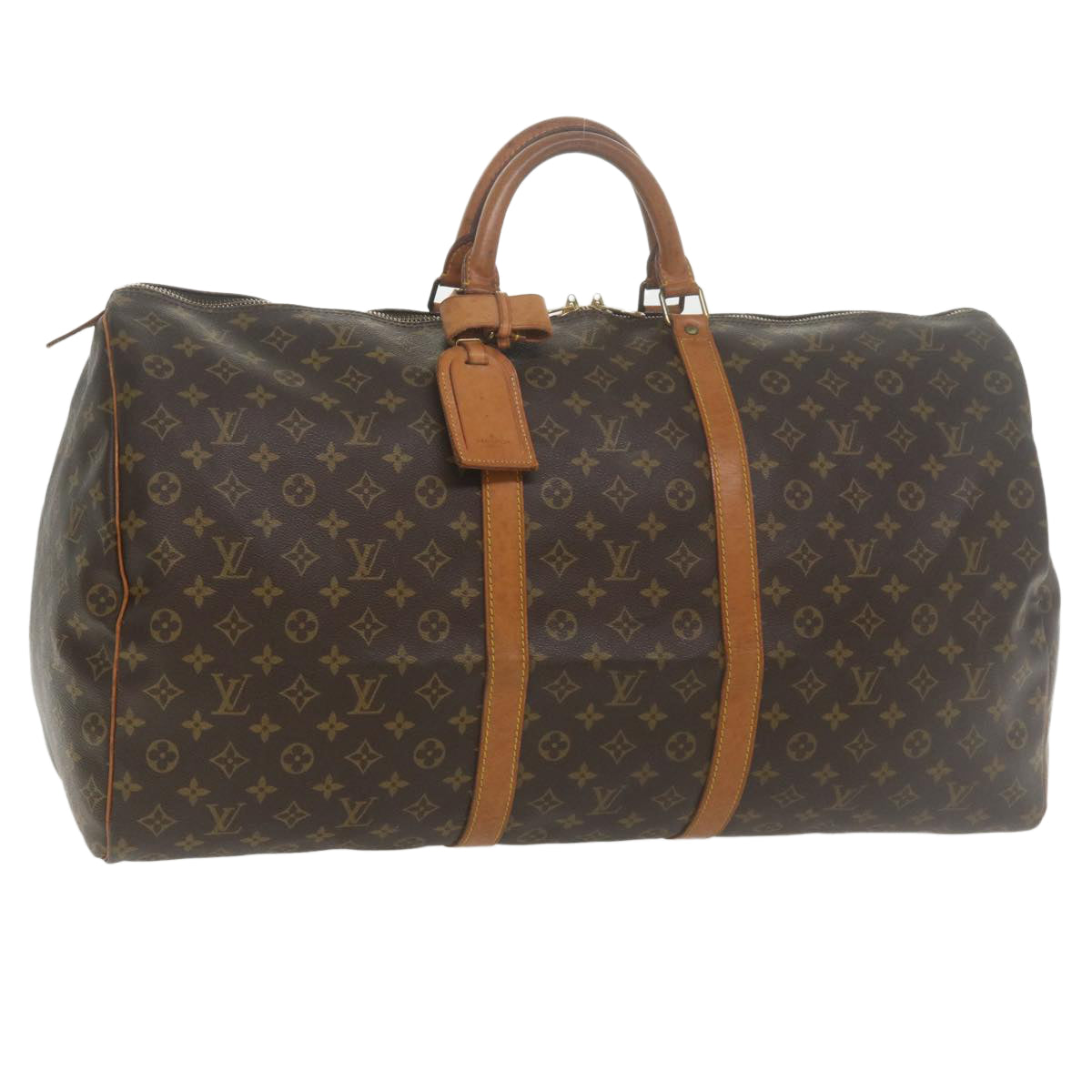 LOUIS VUITTON Monogram Keepall 60 Boston Bag M41422 LV Auth yk5809