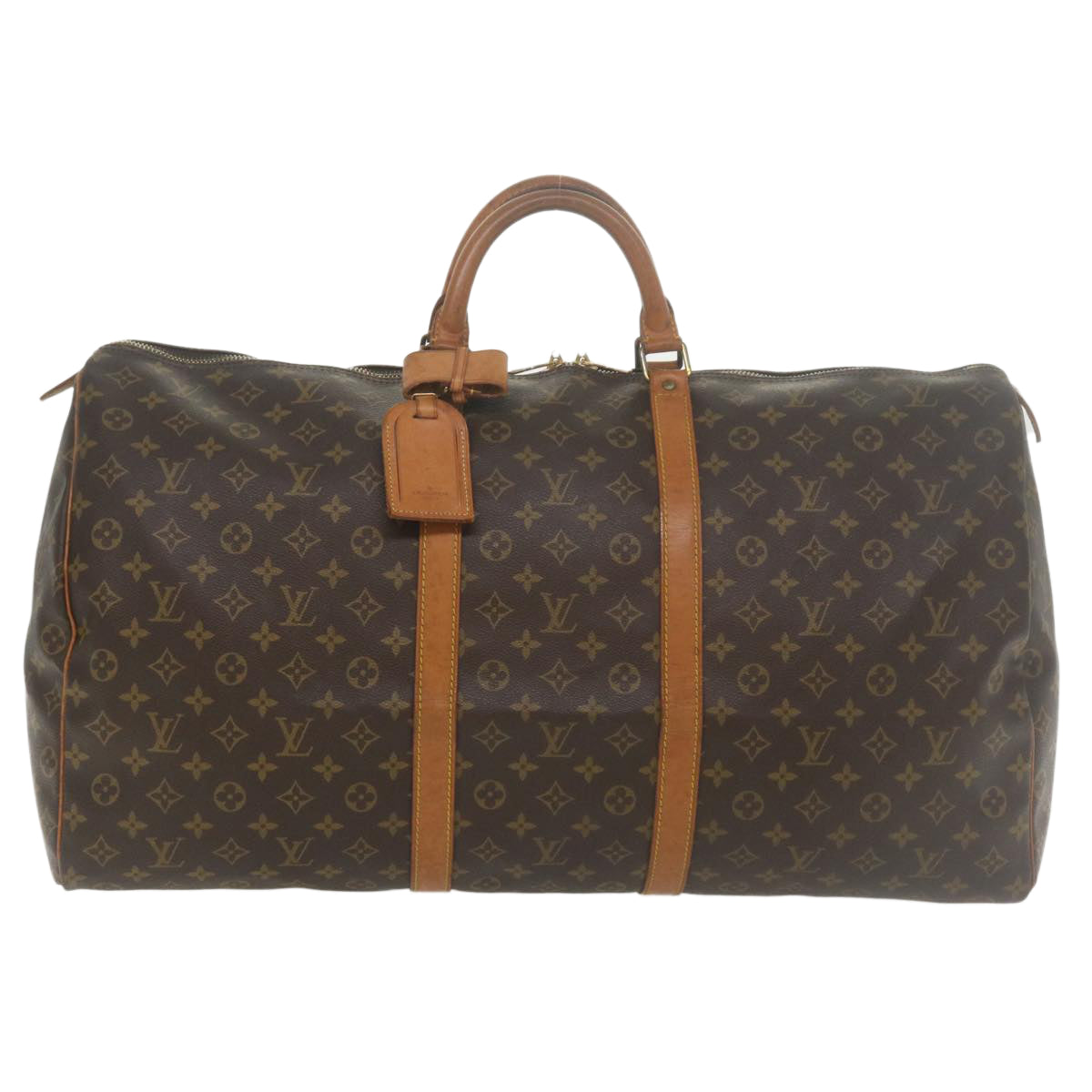 LOUIS VUITTON Monogram Keepall 60 Boston Bag M41422 LV Auth yk5809