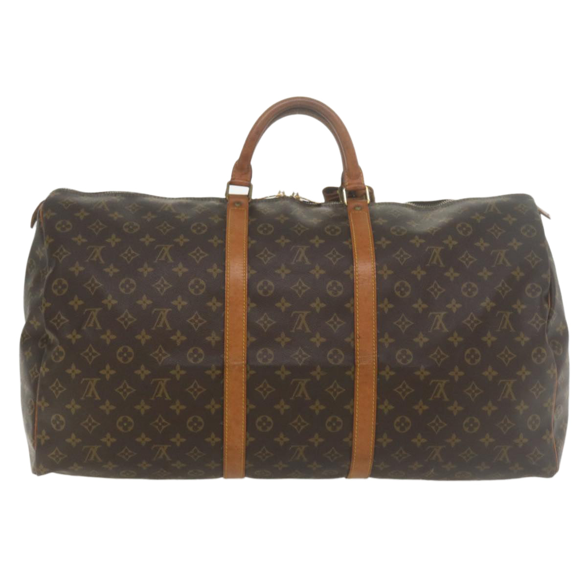 LOUIS VUITTON Monogram Keepall 60 Boston Bag M41422 LV Auth yk5809