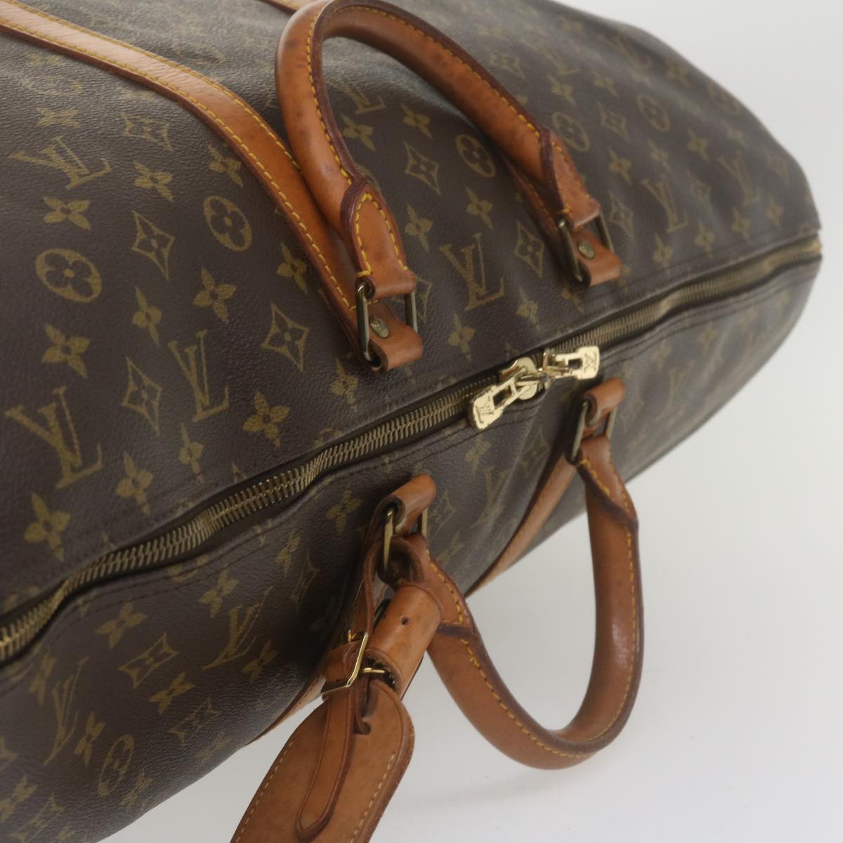 LOUIS VUITTON Monogram Keepall 60 Boston Bag M41422 LV Auth yk5809