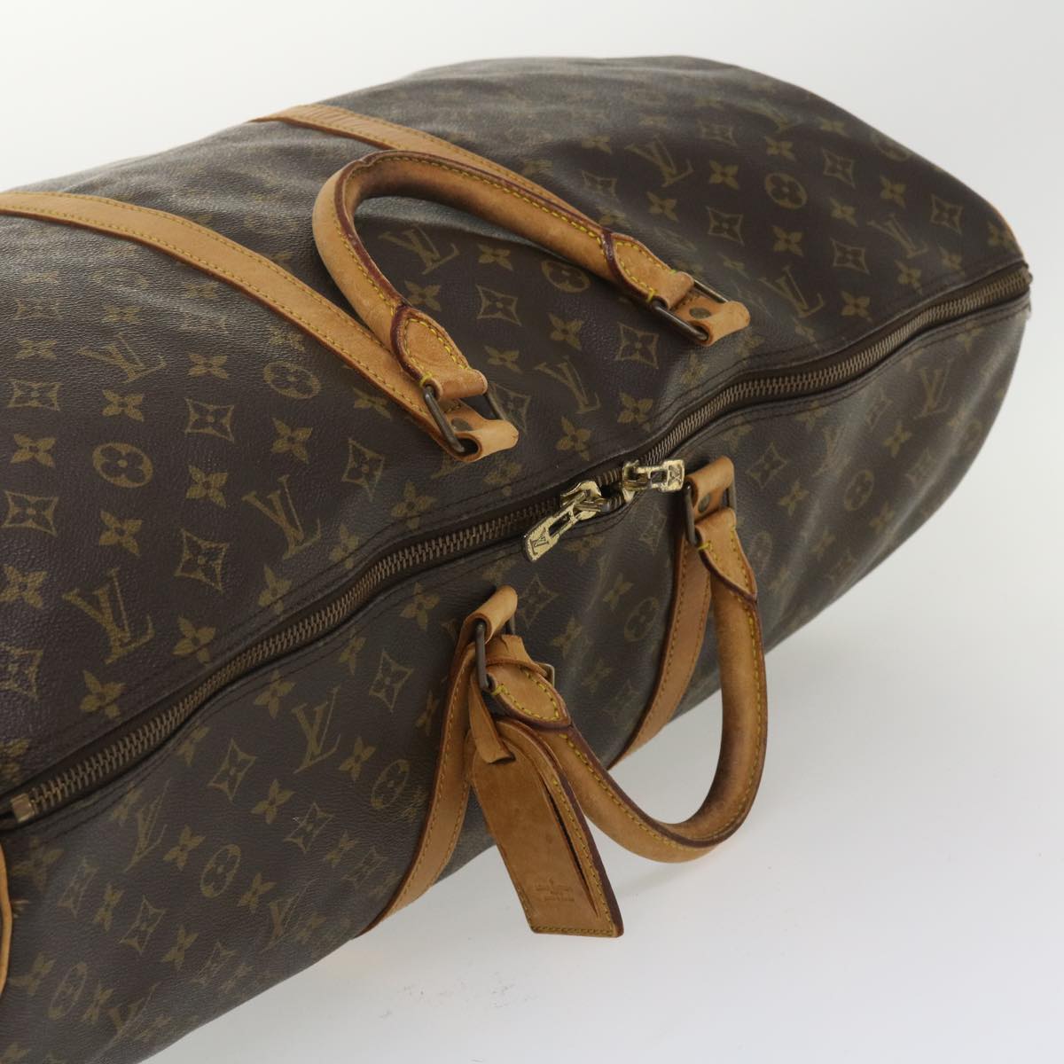 LOUIS VUITTON Monogram Keepall Bandouliere 60 Boston Bag M41412 LV Auth yk5836