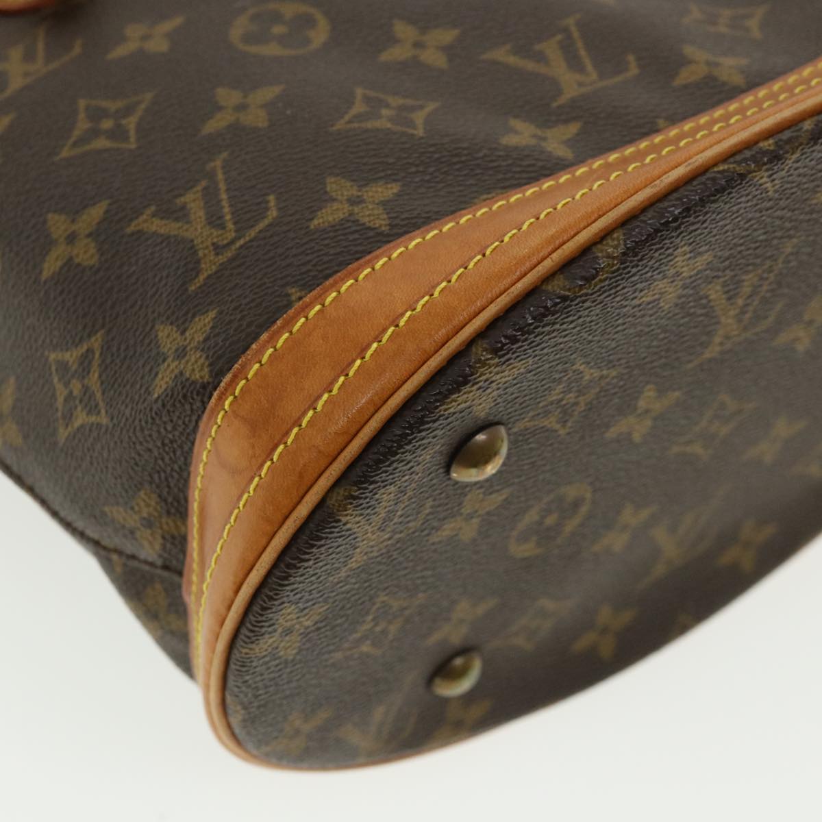 LOUIS VUITTON Monogram Bucket PM Shoulder Bag M42238 LV Auth yk5851