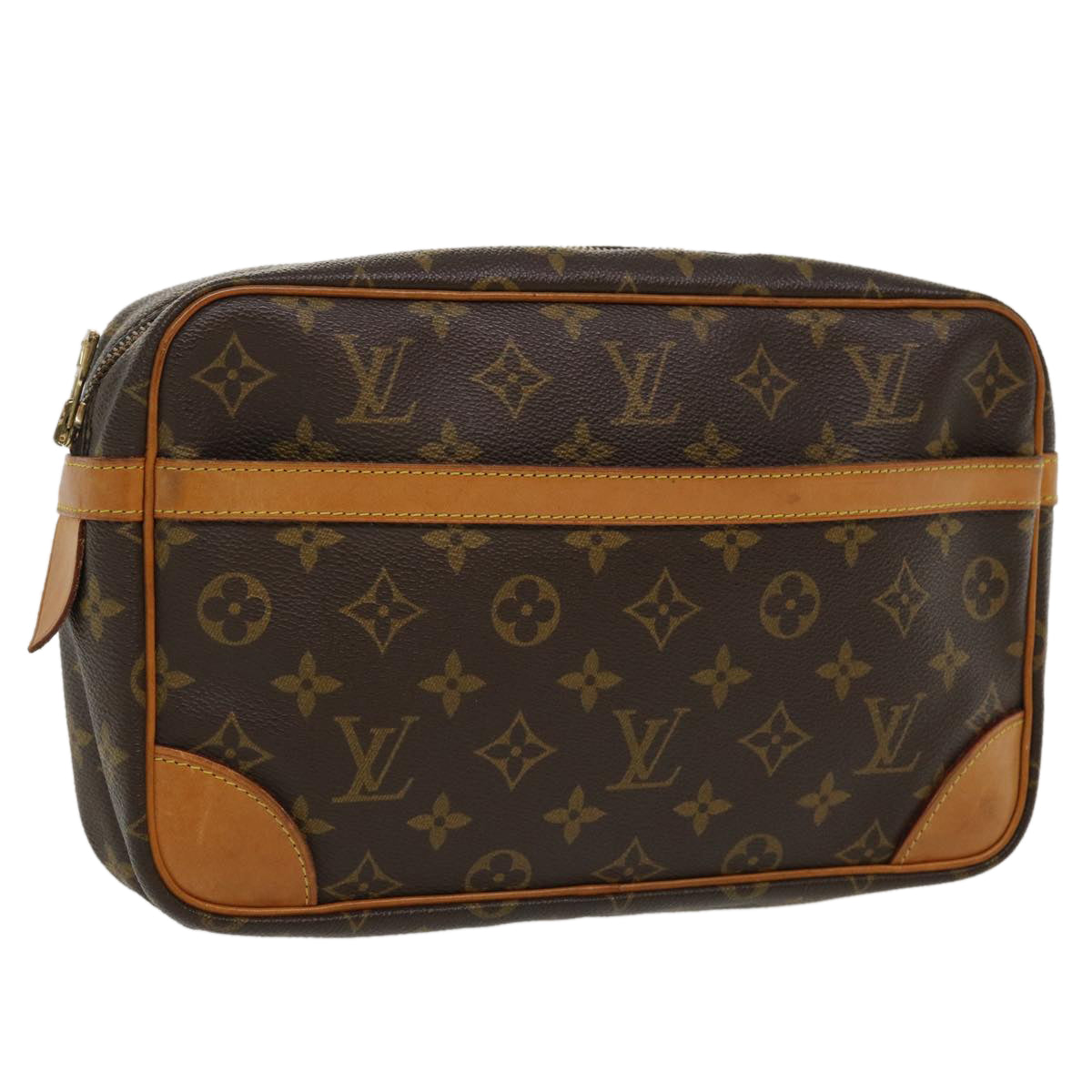 LOUIS VUITTON Monogram Compiegne 28 Clutch Bag M51845 LV Auth yk5869