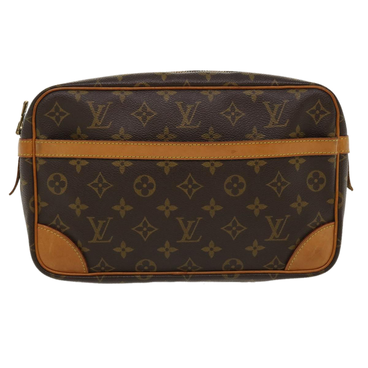 LOUIS VUITTON Monogram Compiegne 28 Clutch Bag M51845 LV Auth yk5869