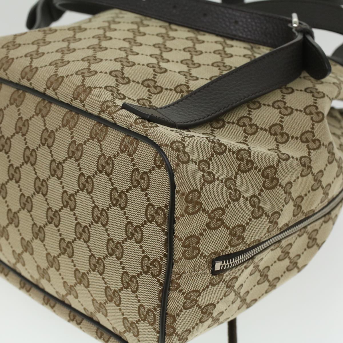 GUCCI GG Canvas Backpack outlet Beige 449175 Auth yk5920