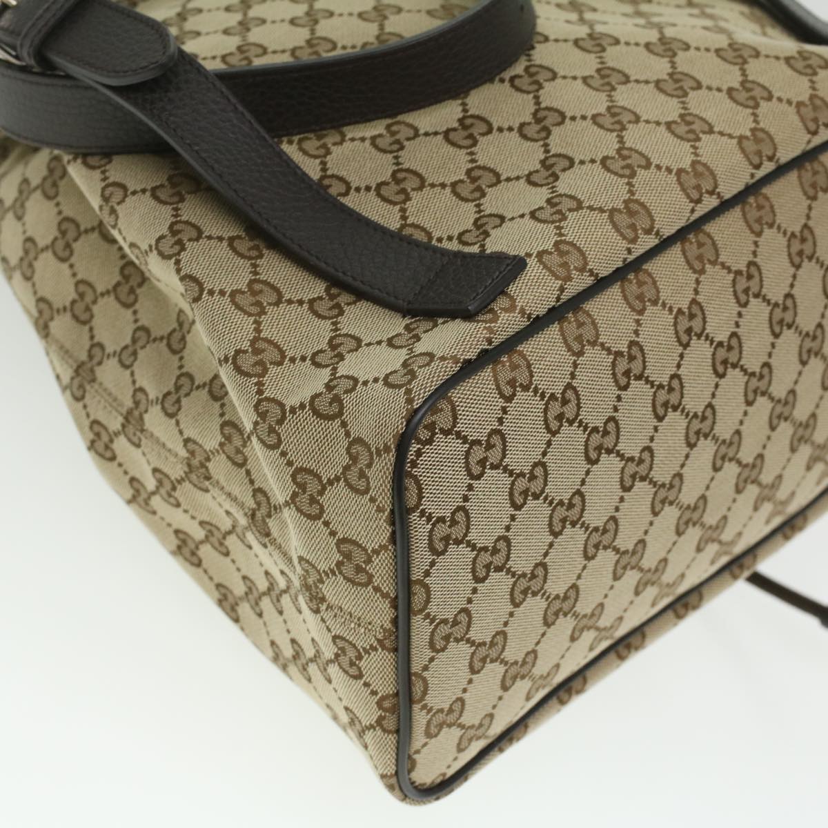 GUCCI GG Canvas Backpack outlet Beige 449175 Auth yk5920