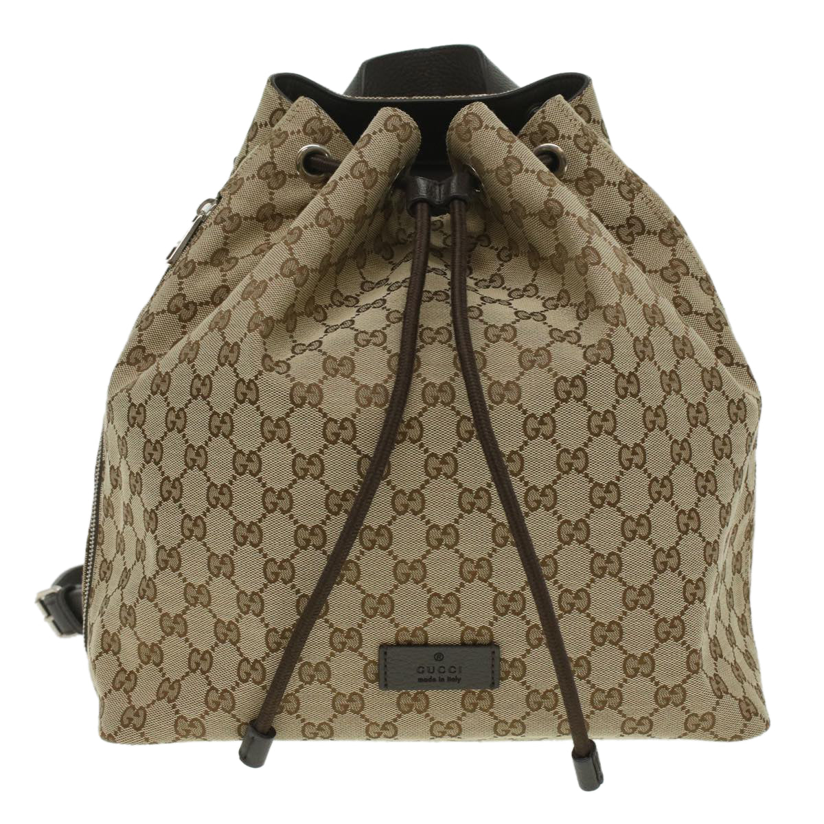 GUCCI GG Canvas Backpack outlet Beige 449175 Auth yk5920