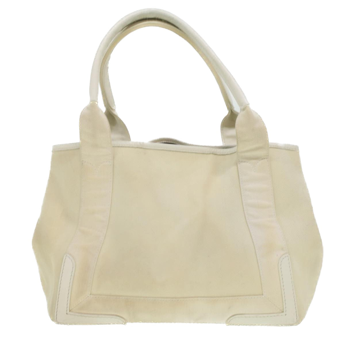 BALENCIAGA Cabas S Hand Bag Canvas White 339933 Auth yk6029 - 0