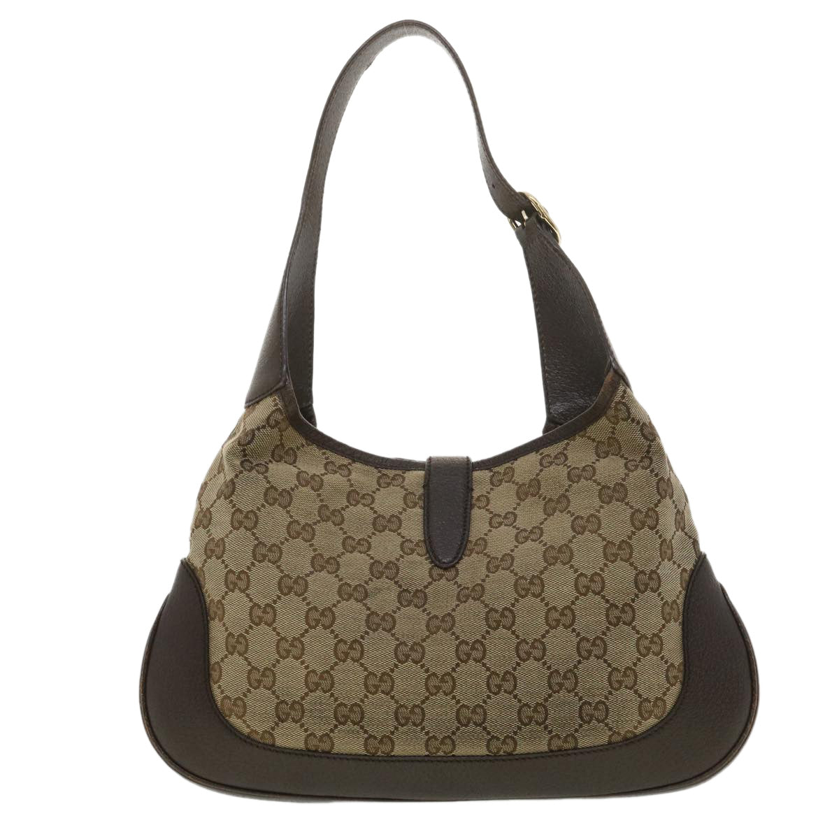 GUCCI Web Sherry Line GG Canvas Jackie Shoulder Bag Beige 153696 Auth yk6048 - 0