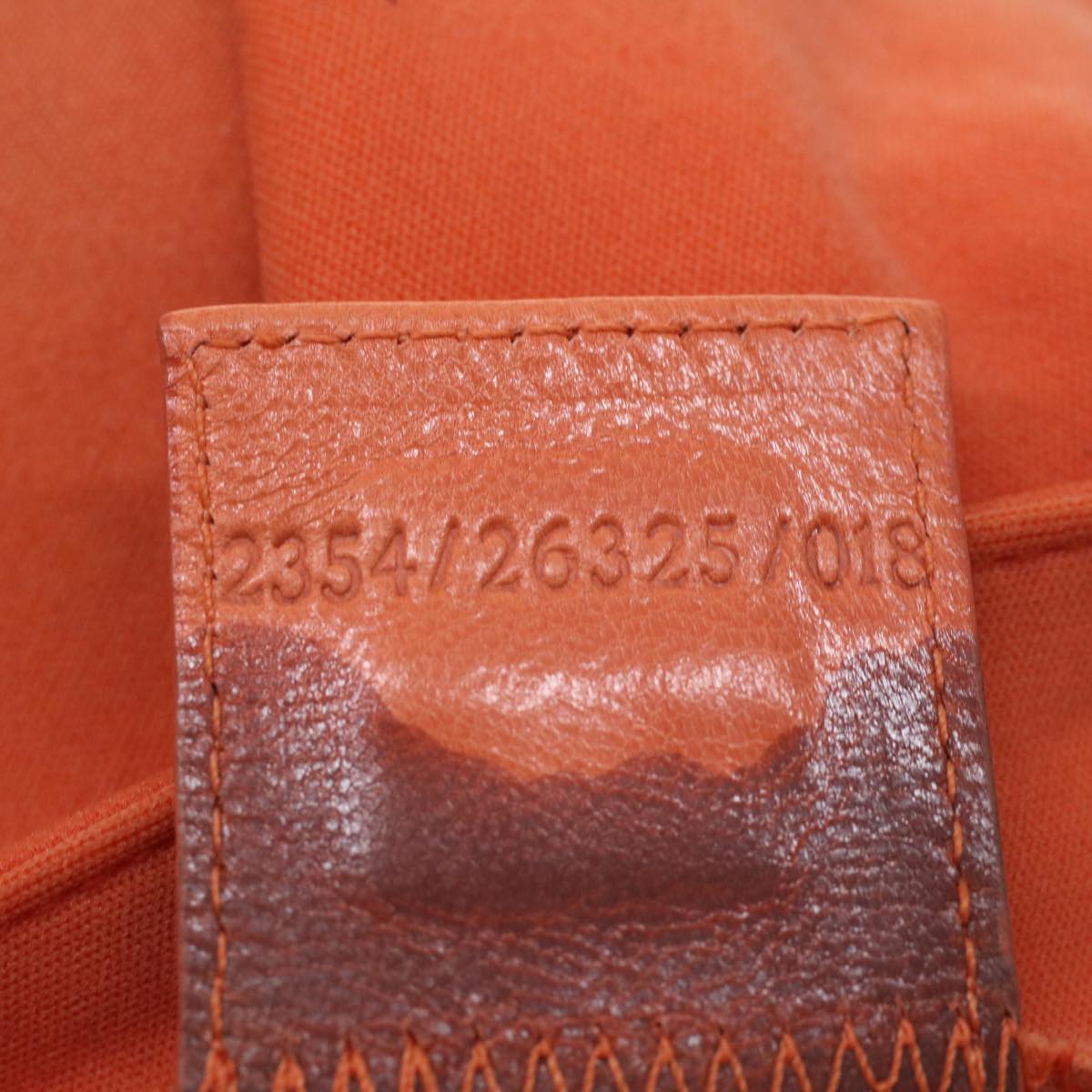FENDI Mamma Baguette Shoulder Bag Nylon Orange 2354/26325/018 Auth yk6078