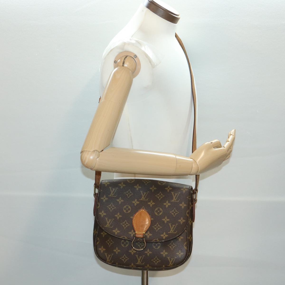 LOUIS VUITTON Monogram Saint Cloud GM Shoulder Bag M51242 LV Auth yk6113